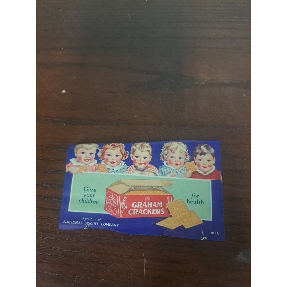 1930s National Biscuit Company N.B.C. Graham Cracker  Cream Pie Recipe 4x2in